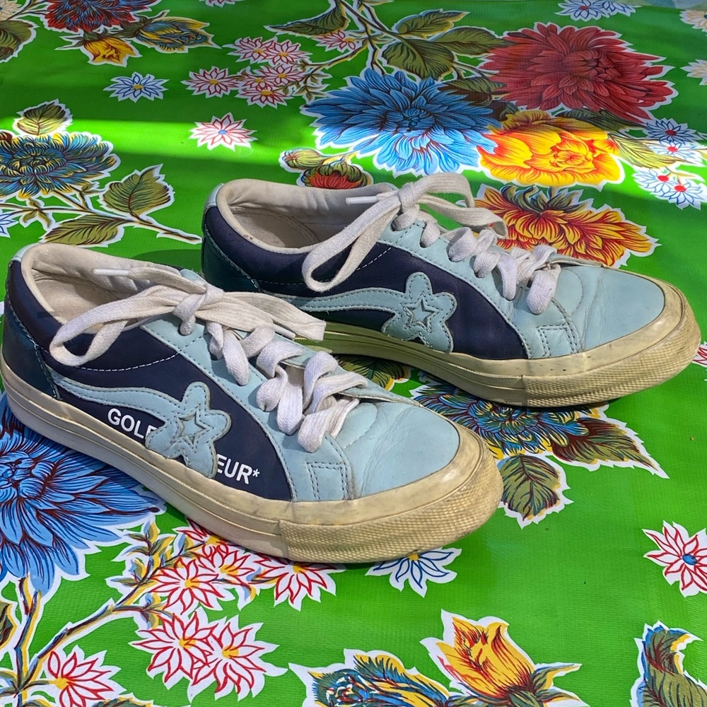 golf le fleur converse low tops - used